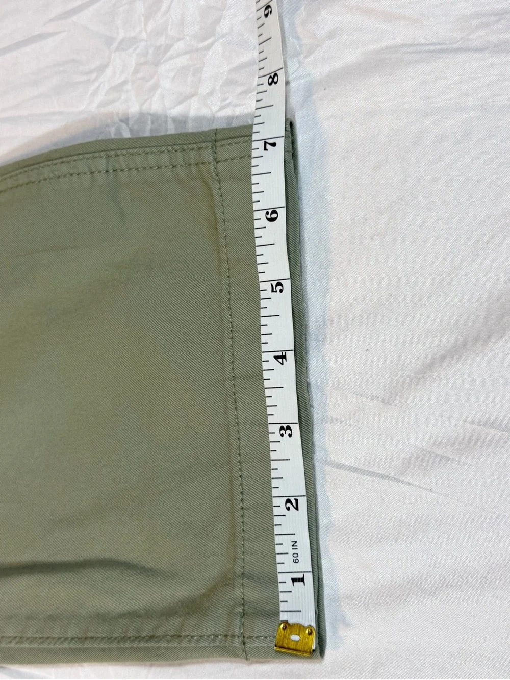 GAP Girlfriend Chino Pants 12 NWT Khaki Mid Rise Straight Leg Sage Olive Green